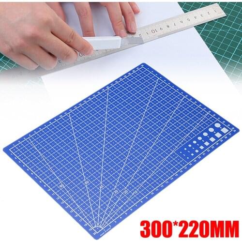 Single-sided Grid Lines Cutting Board Mat Self-healing Cutting Paper Board for Leather Cutting 300*220mm