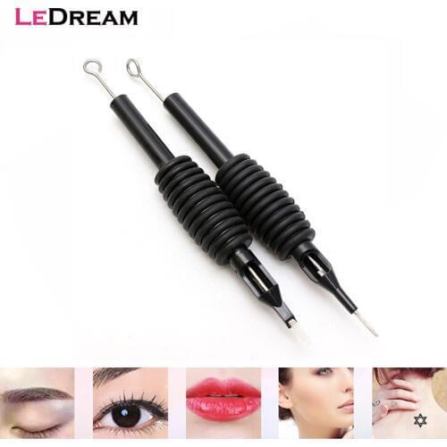 10PCS/Lot Disposable 19mm Handle With 3RS 5RS 7RS 9RS 11RS 13RS 15RS Sterilized Tattoo Grip Tattoo Needle Tool Tip Machine