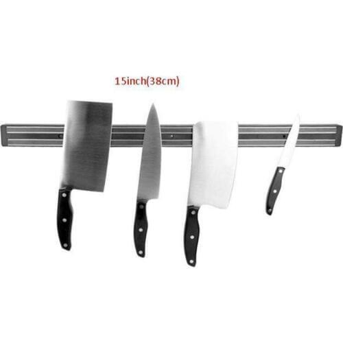 15" Wall Mount Magnetic Knife Scissor Storage Holder Rack Strip Kitchen Tool