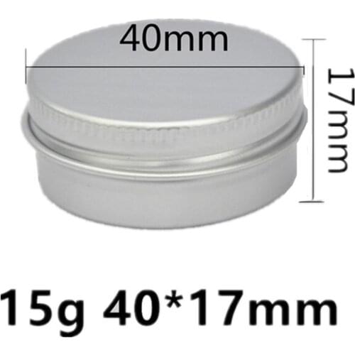 15g ML Aluminum Cream Jars Wholesale Facial Mask TinContainers Grass Cream Pot Cosmetic Threaded Small Aluminum Box