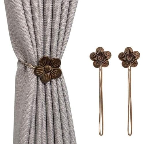 2020 1x Magnetic Curtain Clip Curtain Holders Tieback Buckle Clips Hanging Ball Buckle Tie Back Curtain Accessories Home Decor