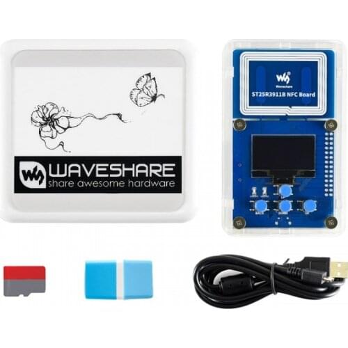 4.2inch NFC e-Paper Display Evaluation Kit with ST25R3911B NFC Board, Supports Wireless Powering & Data Transfer