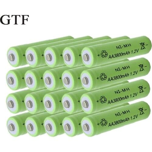 Charechable pile aa ni-mh gtf,3800mah,1.2 v, for gutter, garden, exterior areas, lawn, walls, solar lights, aa batria