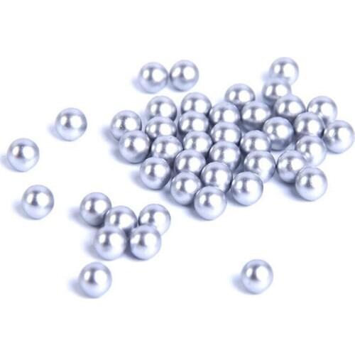 Loose 3mm-12mm Matte Silver Color No Holes Pearl DIY Plastic Imitation Pearl Bead for Garment Hand Craft Art Decoration