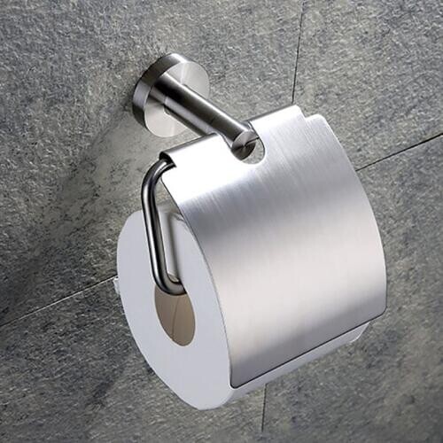 304 Stainless Steel Toilet Paper Holder Paper Roll Rack Hanger Bathroom Accessories Brushed & Mirror Chrome Polished 2 Choices