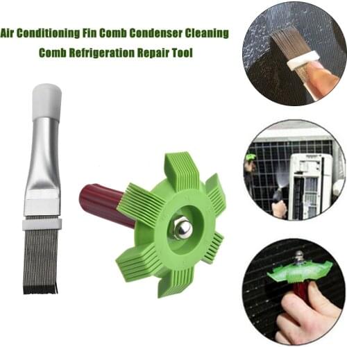 Condenser Comb Stainless Steel Fin Comb Brush For Air Conditioner Blade Cooling Straightening Cleaning Tool Repair Tools