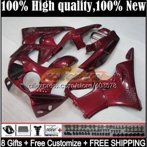 Body For HONDA CBR900RR CBR 893RR 1989 1990 1991 1992 1993 30CL.38 CBR900 CBR893 RR CBR893RR 89 90 91 92 93 Fairing Wine red