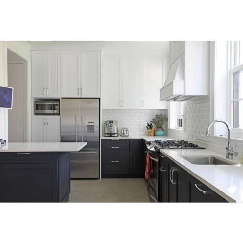 2017 hot sales new design classic custom made solid wood kitchen cabinets matt wooden kitchen cabinetery SKC1612015