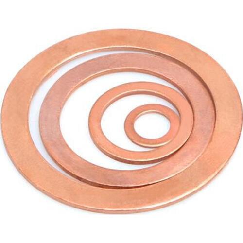 M7 Copper Sealing Washers Flat Gasket Shims