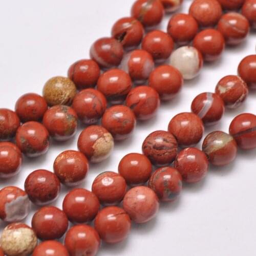 Multi-Specification Natural Redstone round Beads DIY Red Stone Beaded Jewelry Accessories Wholesale jewelry making beads