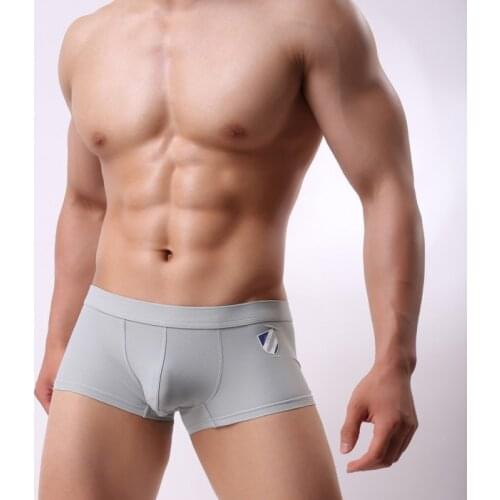 Fashion Underwear Men Boxers Shorts Men Sexy Cueca Boxer Cotton Fashion U Convex Pouch Male Gay Underpants