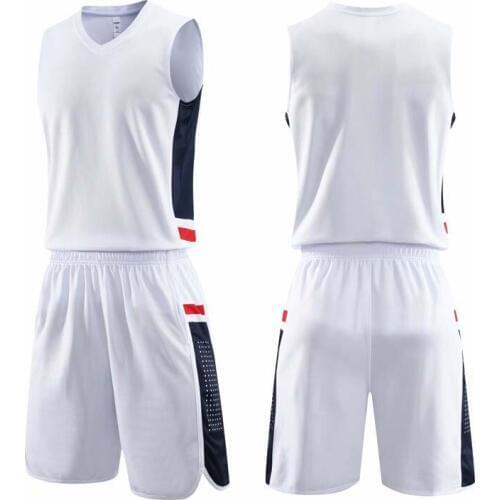Male Basketball Jerseys With Side Pockets, High Quality Basketball uniforms, Quick Dry College Basketball Club Athlete Sportwear