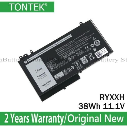 Genuine RYXXH Laptop Battery For Dell Latitude 12 5000 11 3150 3160 3550 E5250 E5450 E5550 9P4D2 Original Batteria Akku 38Wh