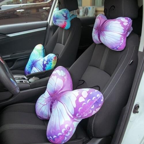 Butterfly Lumbar Cushion Neck Pillows Plush Sofa Chair Seat Floor Cushions Decorative Body Pillow Hugs for Car Office Home Decor