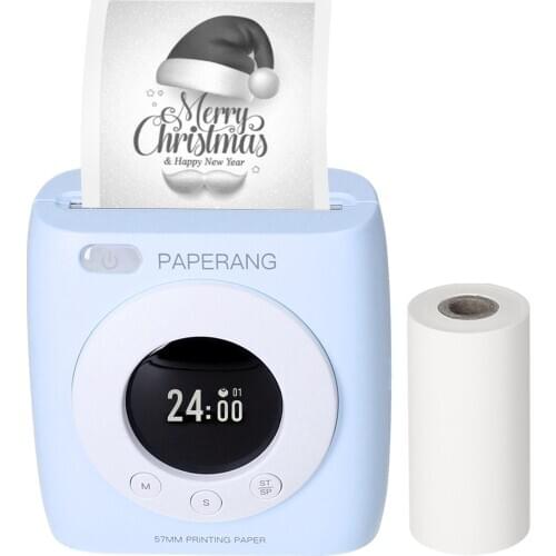 Portable 57mm 300dpi Pocket Printer BT Wireless Thermal Printer Mobile Printer for Photo Picture Receipt Memo Note Label Sticker