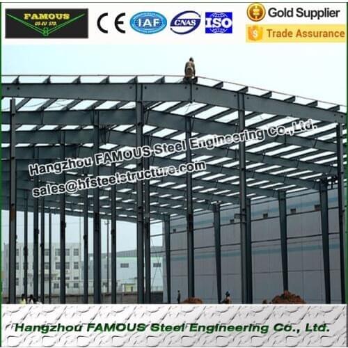 Pre-engineered steel structure building for storage warehouse