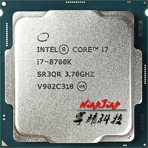 Intel Core i7-8700K i7 8700K 3.7 GHz Six-Core Twelve-Thread CPU Processor 12M 95W LGA 1151