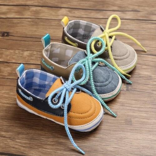 Baby Boy Mixed Colors Sneaker Cotton Soft Sole Newborn Infant First Walkers Toddler Casual Canvas Crib Shoes Hot Sale
