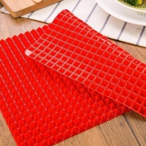 39x28cm BBQ Pyramid Pan Bakeware Nonstick Silicone Baking Mats Pad Moulds Microwave Oven Baking Tray Sheet Kitchen Baking Tools