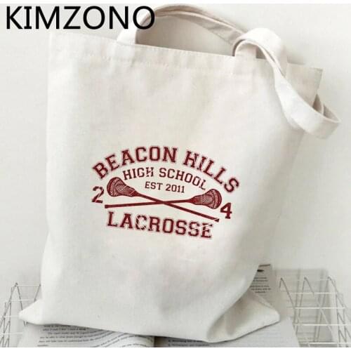 Teen Wolf shopping bag grocery handbag shopping jute bag bag sacola bolsas reutilizables jute custom