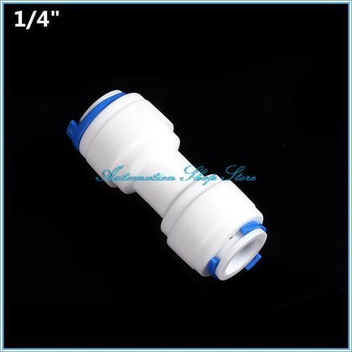 5pc 1/4" OD Tube Quick Pushfit Fitting Connection Aquarium RO Water Filter Reverse Osmosis System
