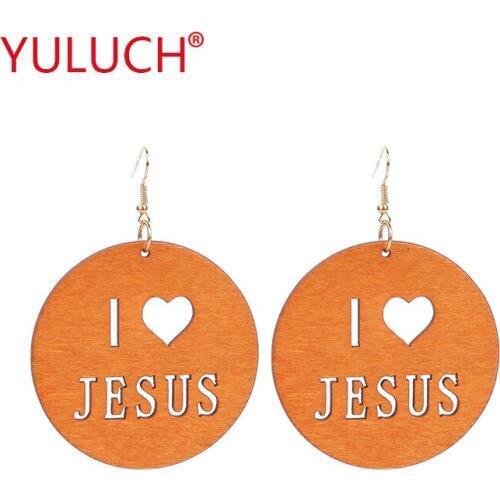 YULUCH 2018 New Arrival Wooden Earrings Jewelry for Fashion Women Wood Round Handmade Pendant Earrings Gifts