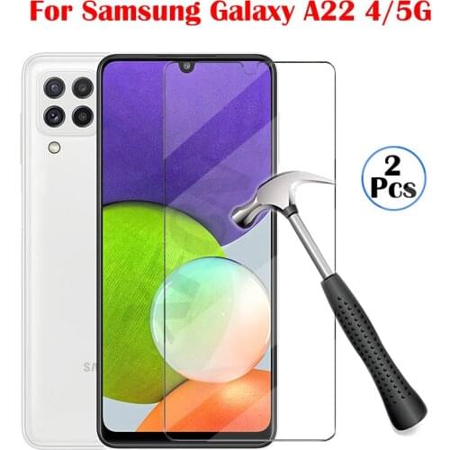 Protective glass for samsung a22 5g tempered glas screen protector on samsun galaxy a22 4g film samsunga22 a 22 sansung galxya22