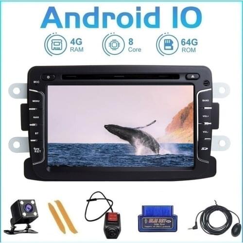 ZLTOOPAI Android 10 For Renault Duster Dacia Logan Sandero Xray 2 Auto Radio Car Multimedia Player GPS Navigation DVD CD Player