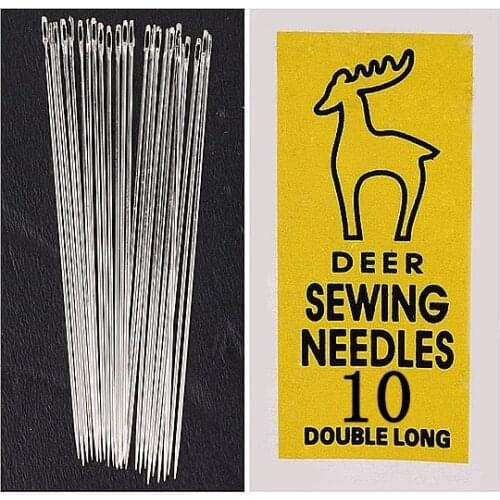 1pack/25 piece DEER Button Sewing Long Needle #10 5.2cm Sewing Needles Accessories ZT10