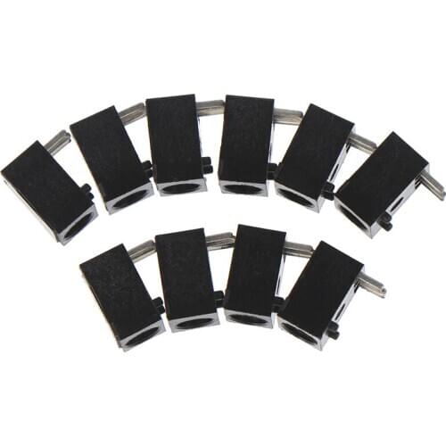 10pcs Black DC-003 3.5*1.3mm DC Power Jack Socket Connector 3-Pin Panel Mount Plugs