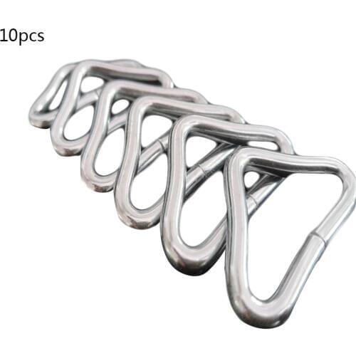 10PCS Per Set Trampoline Jumping Bed Bungee Bed Mesh Cloth Mattress Jumping Cloth Iron Buckle Triangle Ring