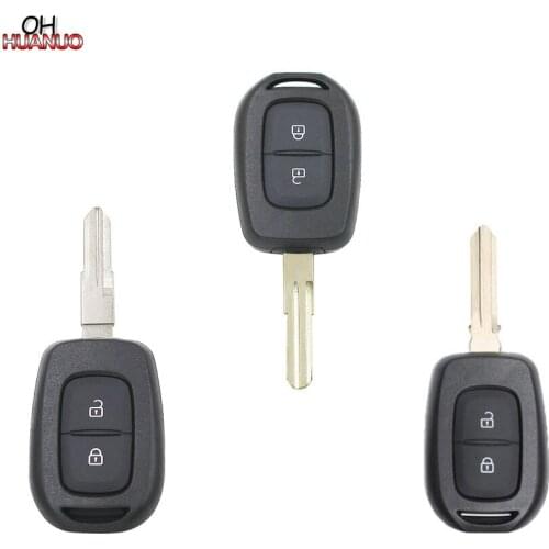 2 Button Remote Key Shell Case Fob for Renault Duster Dokker Trafic Master Twingo Clio 4 Logan 2013-2017 VAC102 HU136 blade