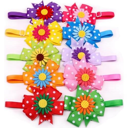 20pcs Spring Dog Accessories Dog Bow Tie Hashion Pet Supplies Small Dog Cat Puppy Bowties Collar Dog Supplies Pet Accessories