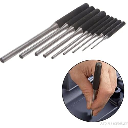 9Pcs Durable Steel Roll Pin Punch Set Tool Kit for removing Pins Professional D18 20 Dropshipping