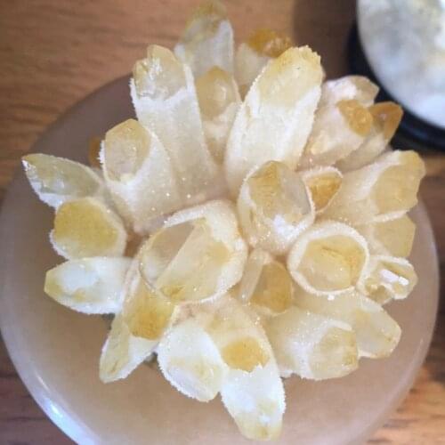 Rare new yellow phantom quartz crystal cluster specimen 200-900g