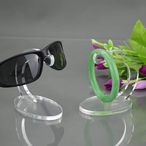 Acrylic glasses holder sunglasses stand for eyeglass keychain display case organizer bracelet jewelry showcase