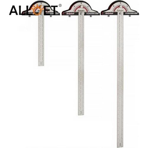 Woodworkers Edge Rule Efficient Protractor Angle Protractor Woodworking Ruler Angle Measure Stainless Steel Carpentry Tools