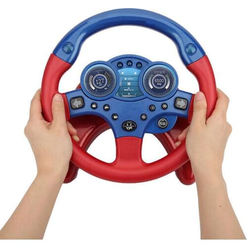 Electronic Steering Wheel Toy with Light Simulation Car Driving Sound Steering Wheel Kids Children Music Educational Toys
