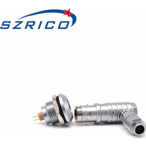 FHG EEG 0K 2 3 4 5 6 7 9 Pin Elbow Right Angle Plug Fixed Socket Male Female Audio Electrical Self Locking Push Pull Connector