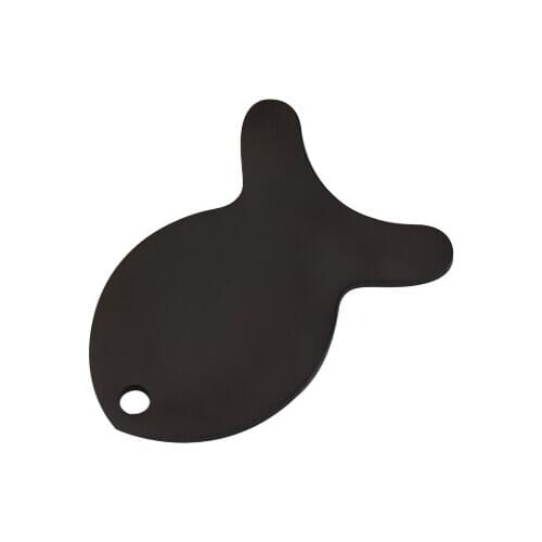 Fnixtar 20Pcs 25*19mm Black Fish Charms Mirror Polish Stainless Steel Charms For DIY Making Necklace Bracelets Earring Jewelry