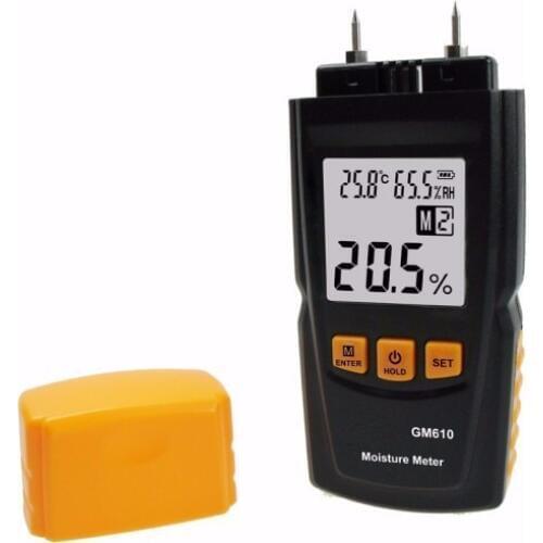 GM610 Digital LCD Display Wood Moisture Meter Gauge Humidity Tester