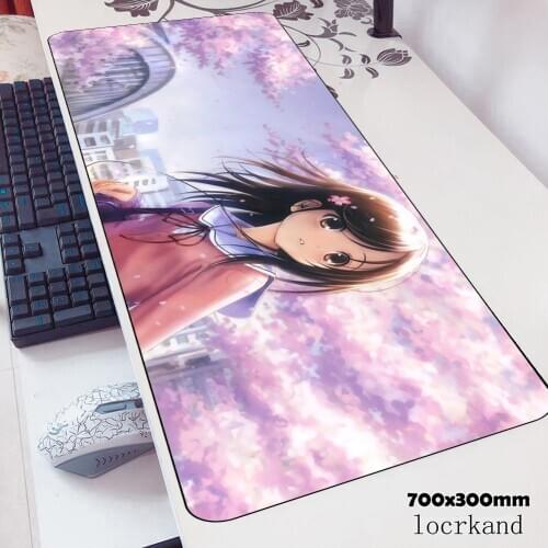 Girl Anime mousepad 900x400x3mm gel gaming mouse pad gamer mat computer desk padmouse keyboard Personality locrkand play mats