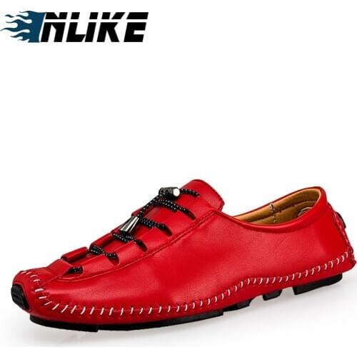 Inlike Casual Breathable High Quality Lace Up Doug Shoe Flats Soft Comfortable JW614