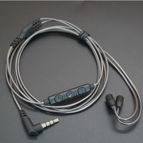 Upgrade Cable for Shure SE 215 425 535 846 Logitech UE900 With MIC DIY Headphones Replacement Cable Line Headset Earphone