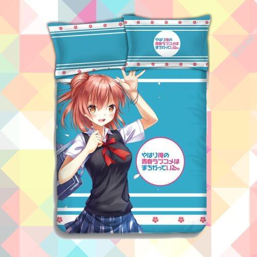 Anime Yahari Ore no Seishun Love Comedy wa Machigatteiru Zoku Quilt Cover Soft Printed Bedding Set Duvet Cover Set No.CP151219