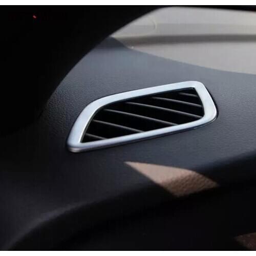 For Hyundai Sonata 2015 2016 Matte Front+Rear Air Condition Flow Vent Outlet Cover Trim Decoration Frame Accessories Car Styling