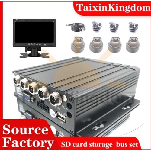 NTSC / PAL aircraft head monitoring vehicle video recorder 4CH SD card ahd 1080p set local playback host