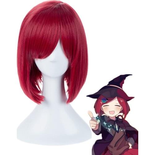 Danganronpa V3 Yumeno Himiko Red Short Wig Cosplay Costume Dangan Ronpa Heat Resistant Hair Women Carnival Party Wigs