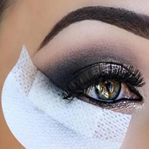 20pcs Pro Cotton Eyeshadow Shields Under Eye Patches Disposable Eyelash Extensions Pads Protect Pad Eyes Lips Makeup Tool new