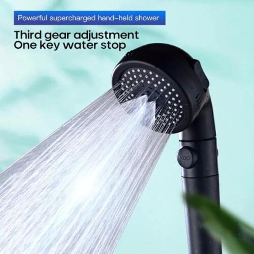 Pulse Belt Spray Gun Handheld Nozzle Shower Head Four Functions Shower Head With Filter Hand Spray Bathroom Fixture Dropshipping
